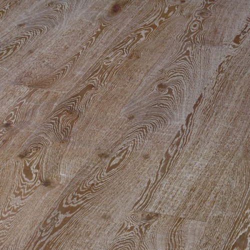 Oak Rustic brushed Brown White plank 185